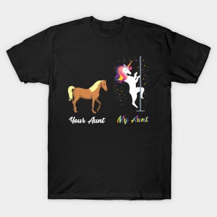 Your Aunt My Aunt Cute Horse Unicorn T-Shirt